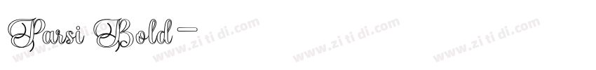 Parsi Bold字体转换